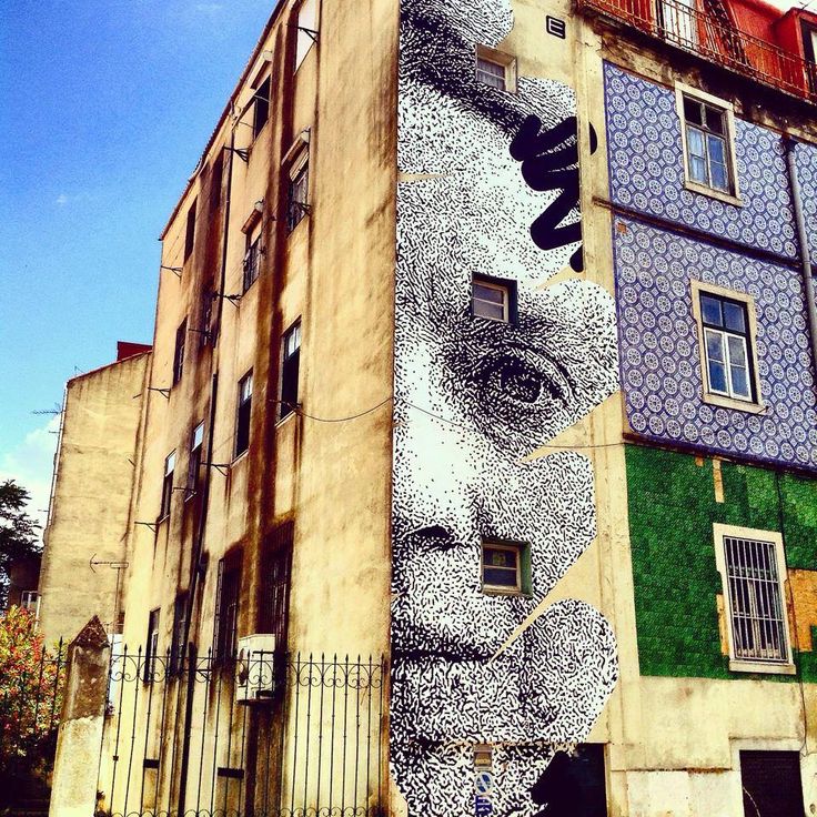 Mural de Sophia de Mello Breyner Andresen por Daniel Aim